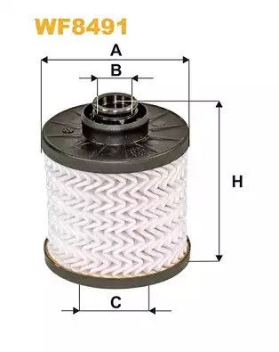 Паливний фільтр Vauxhall Grandland, Opel Grandland, WixFiltron (WF8491)