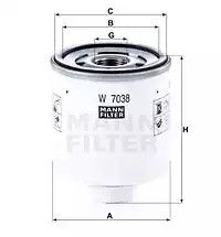 Oil Ford Transit, Mann-Filter (W7038)