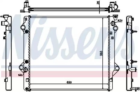 Toyota FJ, Nissens Engine Engine Radiator (64684)