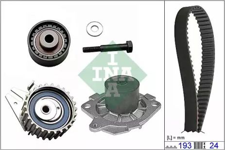 Помпа + комплект ременя ГРМ FIAT DOBLO, INA (530062330)