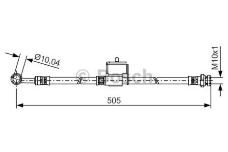 Brake Hose Hyundai Accent, Kia Rio, Bosch (1987481505)