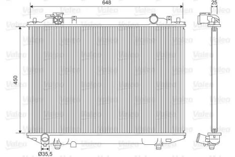 Радник охолодження двигуна Ford Ranger, Valeo (701615)