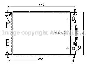 Hyundai I30, Kia Cee'd, Ava Cooling (Hy2436) Радіатор охолодження двигуна