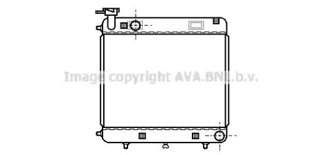 Радіатор охолодження двигуна MERCEDES-BENZ T1, AVA COOLING (MSA2085)