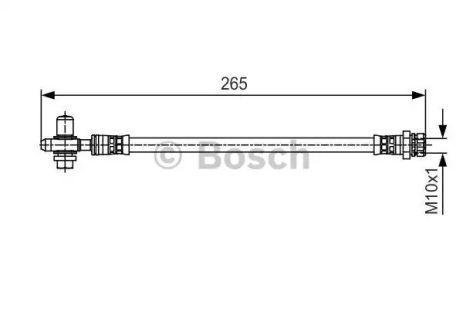 Шланг тормозной SEAT LEON, SKODA SUPERB, BOSCH (1987481519)