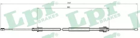Трос ручного гальма CITROËN C3, LPR (C0998B)