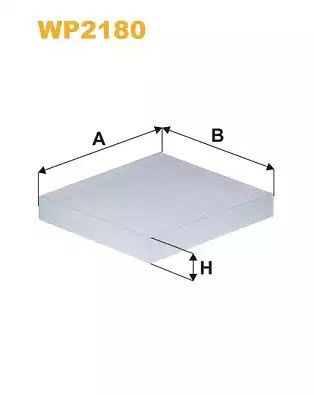 Фильтр салона RENAULT ALASKAN, MERCEDES-BENZ X-CLASS, WIXFILTRON (WP2180)