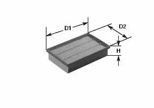 Фільтр повітряний MITSUBISHI COLT, SMART FORFOUR, CLEAN FILTERS (MA3131)