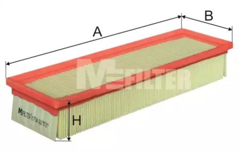 Фильтр воздушный PEUGEOT 207, CITROËN C3, M-FILTER (K734)