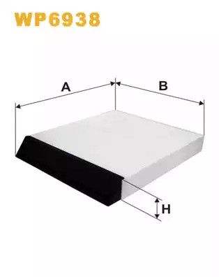 Фільтр салону RENAULT SCÉNIC, WIXFILTRON (WP6938)