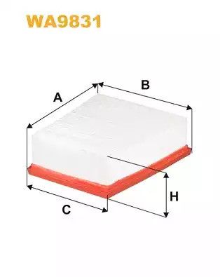 Фільтр повітряний RENAULT MEGANE, WIXFILTRON (WA9831)