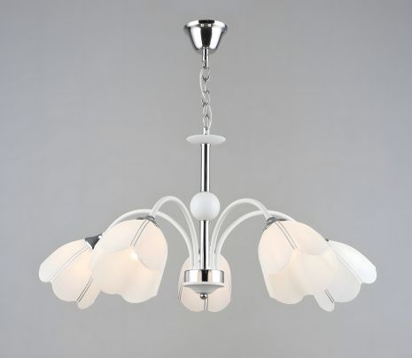 Підвісна люстра Sirius B A4308/5 WT+CR Підвісна люстра Sirius B A4308/5 WT+CR