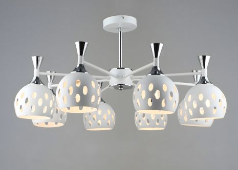 Металлическая люстра в гостиную VALESO B N6099/8 WT+CR Металлическая люстра в гостиную VALESO B N6099/8 WT+CR