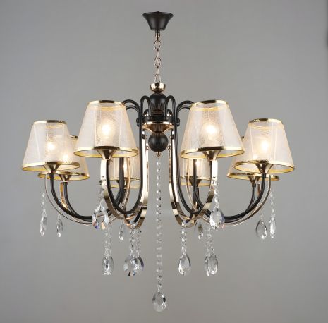 Класична люстра для вітальні Sirius B NH5269/8 COFFEE+FGD