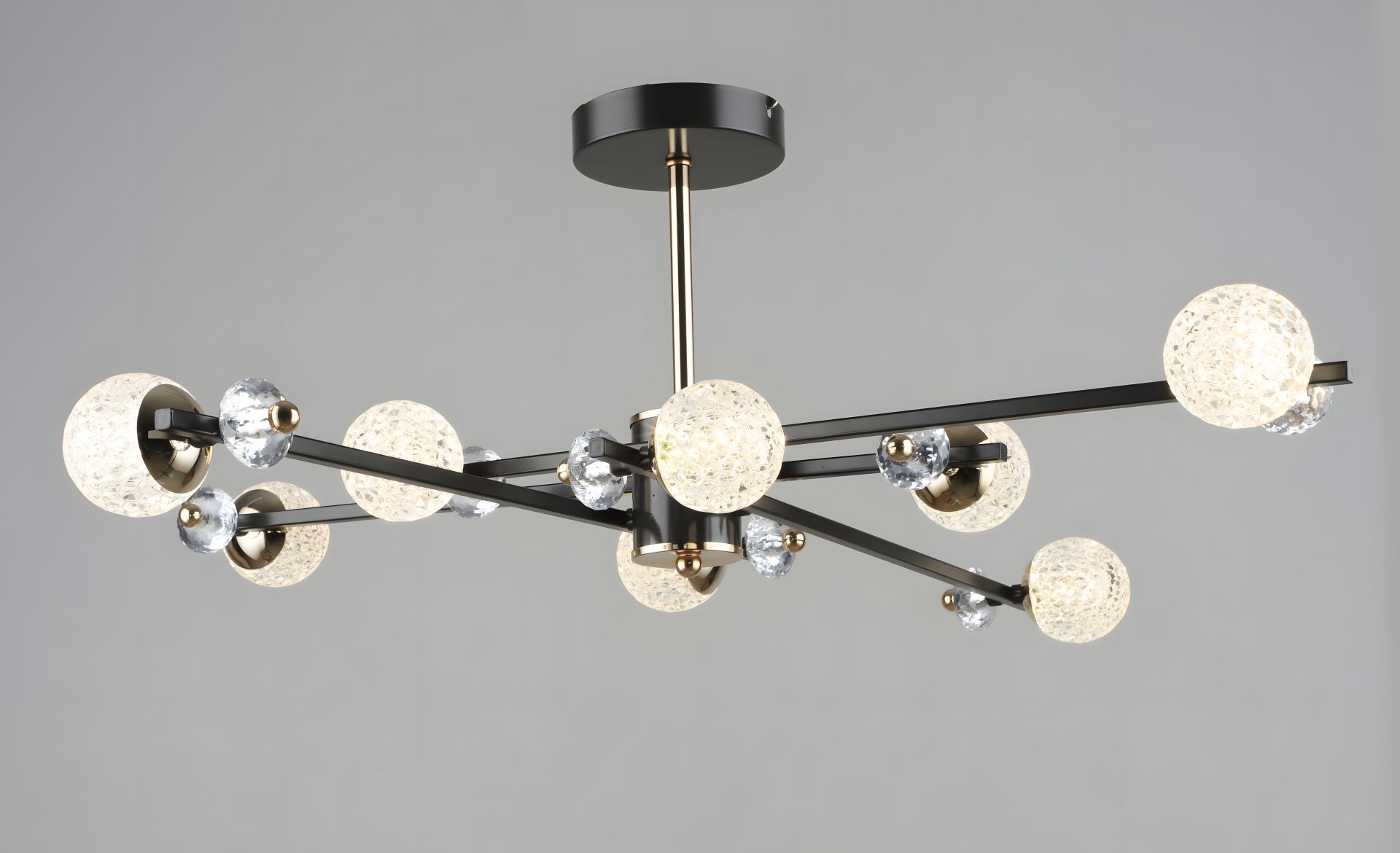 Люстра светодиодная Sirius B N6189/8 COFFEE+FGD 96W Люстра светодиодная Sirius B N6189/8 COFFEE+FGD 96W