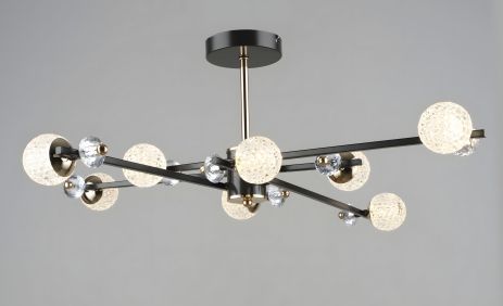 Люстра светодиодная Sirius B N6189/8 COFFEE+FGD 96W Люстра светодиодная Sirius B N6189/8 COFFEE+FGD 96W