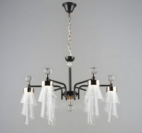 Класична підвісна люстра Sirius B NH6172/6 COFFEE+FGD 72W Класична підвісна люстра Sirius B NH6172/6 COFFEE+FGD 72W