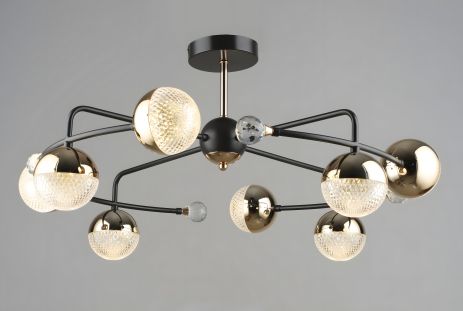 Светодиодная люстра Sirius B N6192/8 COFFEE+FGD 112W Светодиодная люстра Sirius B N6192/8 COFFEE+FGD 112W