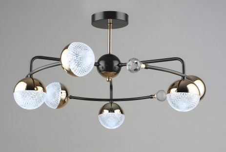 Люстра светодиодная Sirius B N6192/6 COFFEE+FGD 84W Люстра светодиодная Sirius B N6192/6 COFFEE+FGD 84W