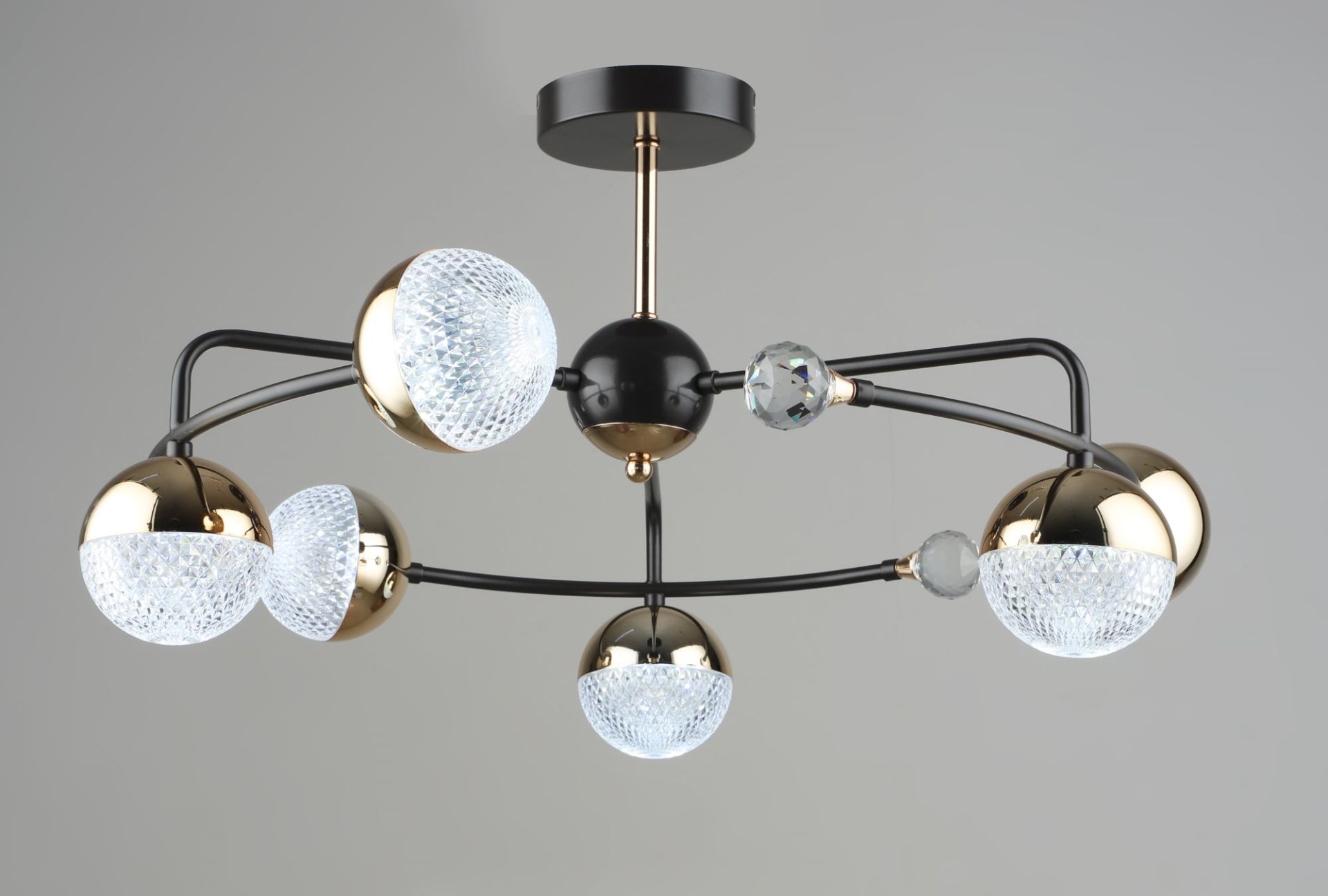 Люстра светодиодная Sirius B N6192/6 COFFEE+FGD 84W Люстра светодиодная Sirius B N6192/6 COFFEE+FGD 84W