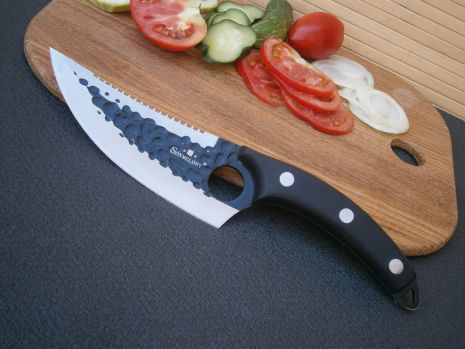 Ніж кухонний кухарський Sonmelony Chef К-03А Fultang 4 мм 27 см