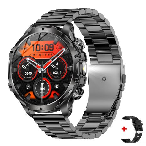 Смарт часы Smart Turbo Power Steel, 2 ремешка UWatch 1746