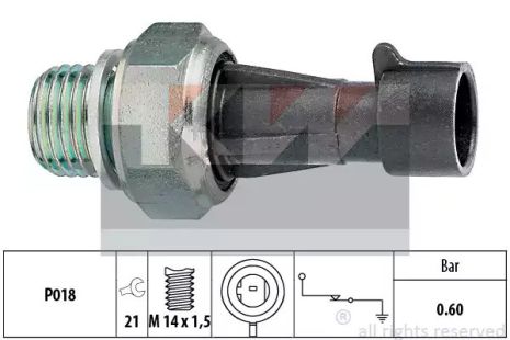 Датчик тиску масла RENAULT TRUCKS, IVECO DAILY, FIAT DUCATO, KW (500129)