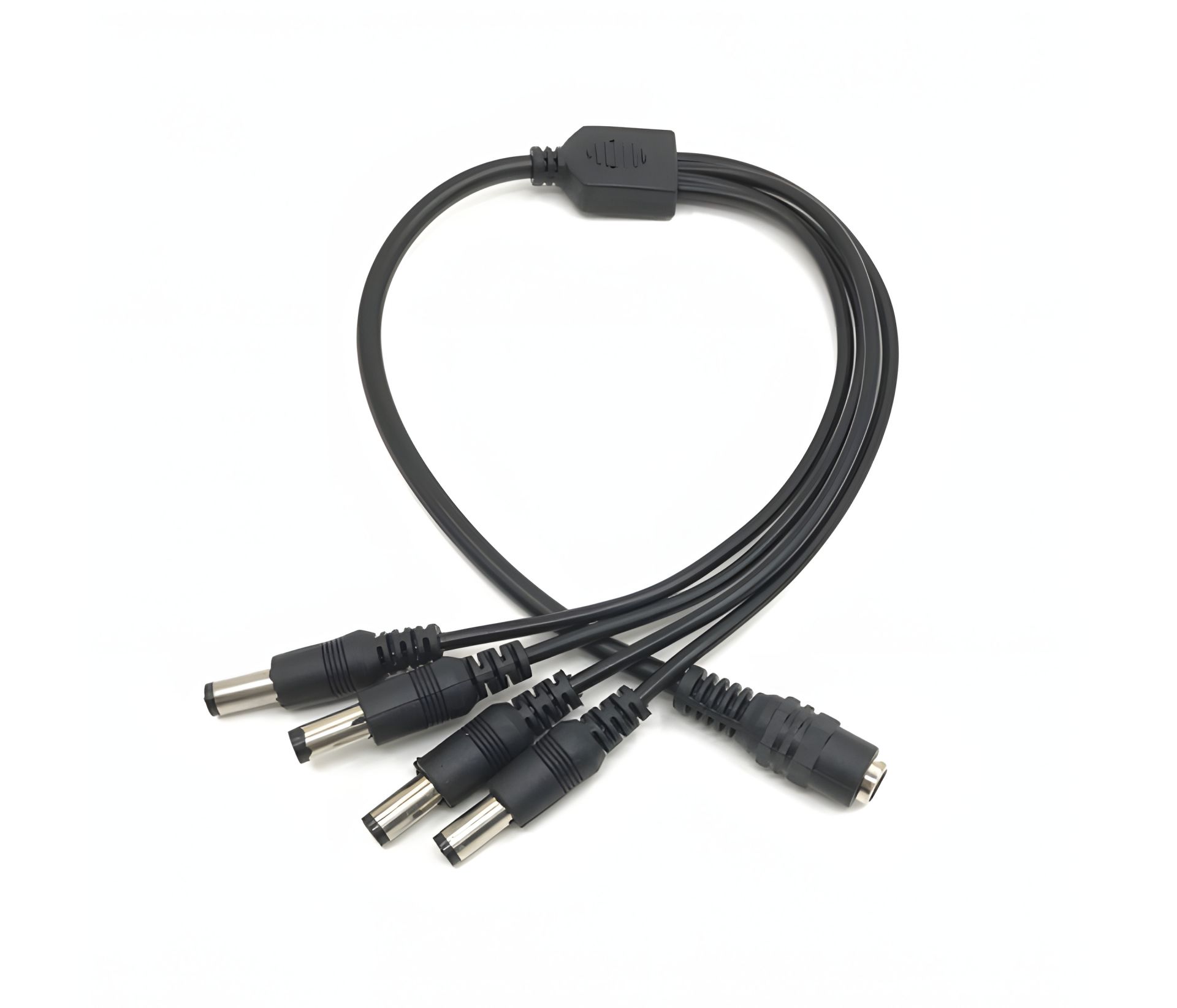 Кабель живлення, роздільник DC-F to 4xDC-M (5.5x2.1мм) 30cm DCF4M black Кабель живлення, роздільник DC-F to 4xDC-M (5.5x2.1мм) 30cm DCF4M black