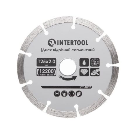 Сегментований сегмент 125 мм, Diamond 16-18% Intertool CT-1002