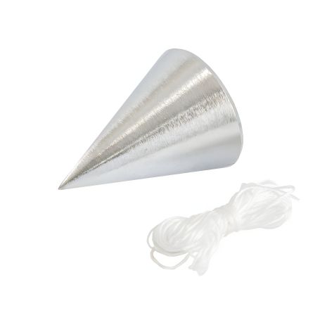 Конусна будівельна металева виска 300 г, шнур L 5 м MASTERTOOL 30-0602