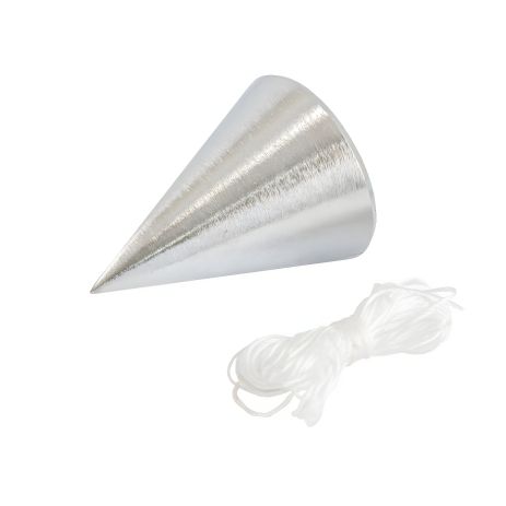 Конусна будівельна металева виска 300 г, шнур L 5 м MASTERTOOL 30-0602