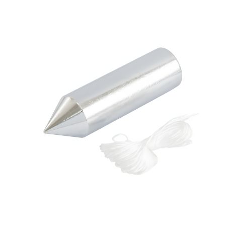 Будівельна циліндрична виска металева 300 г, шнур L 5 м MASTERTOOL 30-0605 Будівельна циліндрична виска металева 300 г, шнур L 5 м MASTERTOOL 30-0605