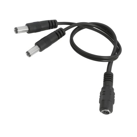Кабель удлинитель-разветвитель DC(F) на 2xDC(M) (5.5x2.1 мм) 25cm | Black (Адаптер/переходник F2M/Gнездо на Вилку) Кабель удлинитель-разветвитель DC(F) на 2xDC(M) (5.5x2.1 мм) 25cm | Black (Адаптер/переходник F2M/Gнездо на Вилку)