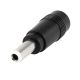 Адаптер DC(F/Мама/Гніздо/Female) 5.5x2.1mm To DC(M/Папа/Виделка/Male)5.5*2.5mm black (перехідник)