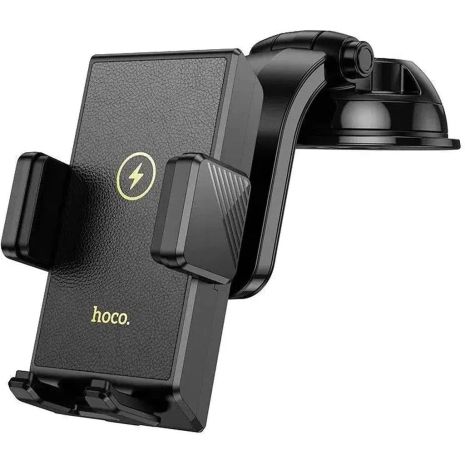 Автодержатель Hoco HW22 с беспроводной зарядкой 15W black