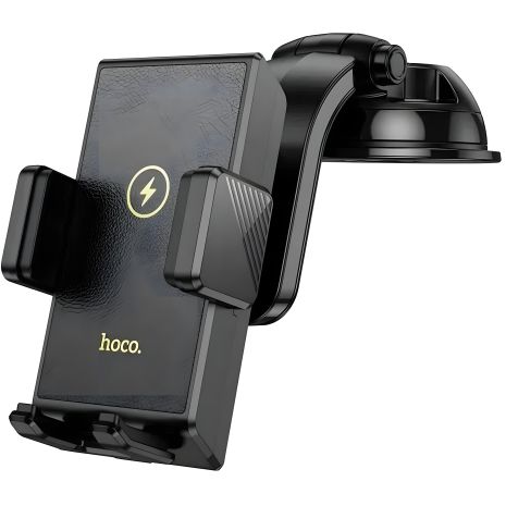 Автодержатель Hoco HW22 с беспроводной зарядкой 15W black Автодержатель Hoco HW22 с беспроводной зарядкой 15W black