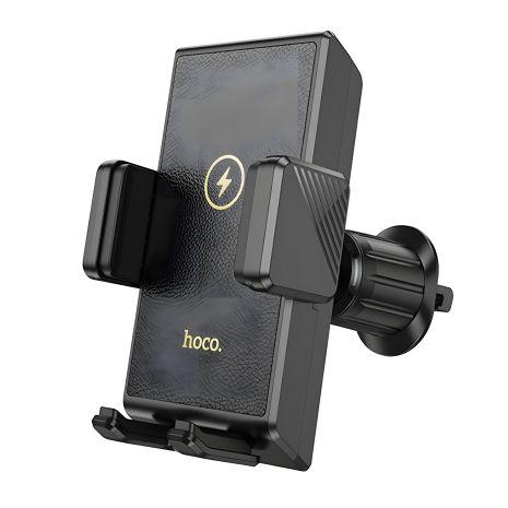 Автотримач Hoco HW21 з бездротовою зарядкою 15W black