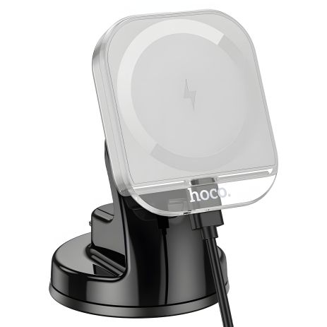 Автодержатель Hoco HW18 магнитный с 15W беспроводной зарядкой серый Автодержатель Hoco HW18 магнитный с 15W беспроводной зарядкой серый