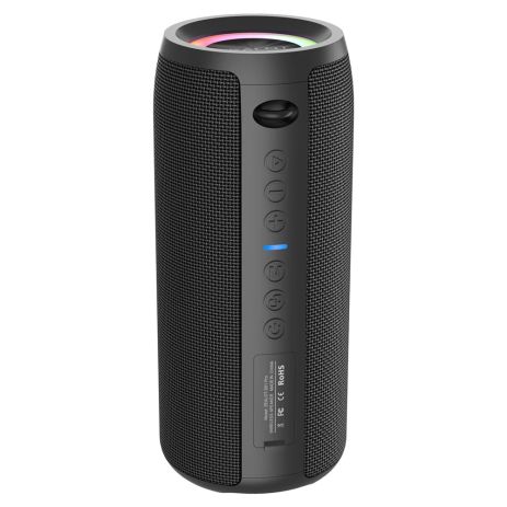 Портативна Bluetooth колонка ZEALOT S51 Pro, IPX6, BT5.2, AUX, USB, TF, TWS, 40W, 4h з LED підсвічуванням black