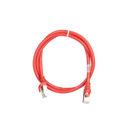 Патч-корд 2E Cat 6, S-FTP екран. фольга з обплетенням, RJ45, 4Х2 27AWG, 7/0.14 Cu, 1 m, PVC, Red