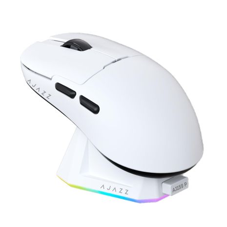 Бездротова легка магнітна миша Ajazz AJ159P PAW3395 2.4G 26000 DPI RGB Біла Бездротова легка магнітна миша Ajazz AJ159P PAW3395 2.4G 26000 DPI RGB Біла