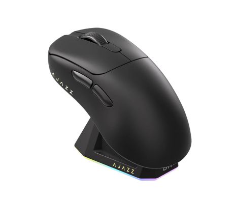 Бездротова ігрова миша AJAZZ AJ179 PRO PAW3395 з зарядною базою RGB 26000DPI Чорна