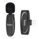 Мікрофон Петличний Бездротовий HOCO L15 Lightning black Мікрофон Петличний Бездротовий HOCO L15 Lightning black