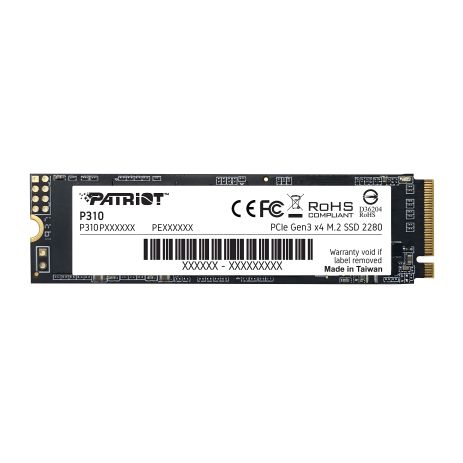 Patriot P310 SSD M.2 480GB NVMe PCIe 3.0x4 2280 3D NAND TLC