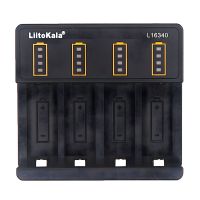 Мережевий зарядний пристрій з тестером LiitoKala Lii-L16340 для акумуляторів 16340 (CR123A), 4 слоти