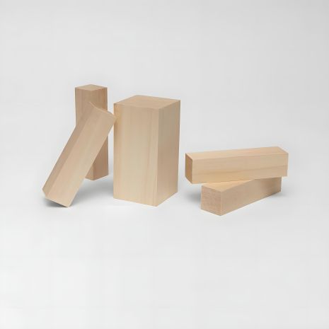 Набір STRYI дерев'яних брусків липа для вирізання фігурок