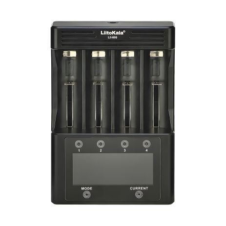 Сетевое зарядное устройство с тестером LiitoKala Lii-600 для аккумуляторов 18650/ АА/ ААА и других, 4 слота