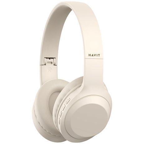 Бездротові накладні навушники HAVIT HV-H628BT Beige до 10 год роботи