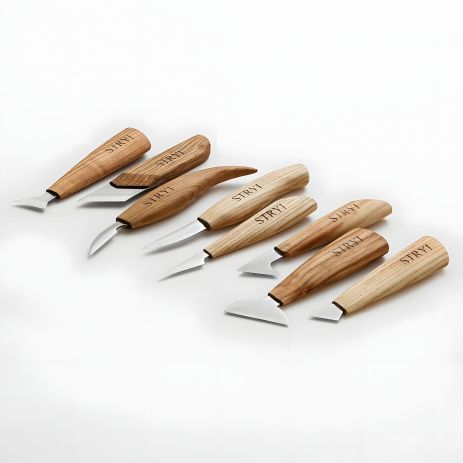 Набор ножей для резьбы по дереву STRYI Profi 8 шт.