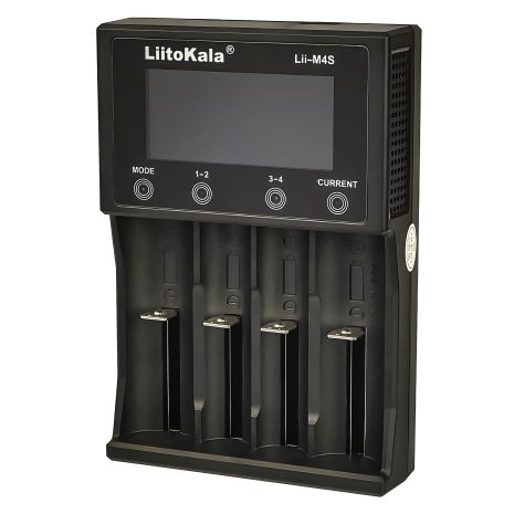 Сетевое зарядное устройство с тестером LiitoKala Lii-M4S для аккумуляторов 18650/ АА/ ААА и других, 4 слота Сетевое зарядное устройство с тестером LiitoKala Lii-M4S для аккумуляторов 18650/ АА/ ААА и других, 4 слота